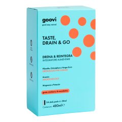 goovi taste drain & go drenante cranberry & mandarino 24 stick pack monouso