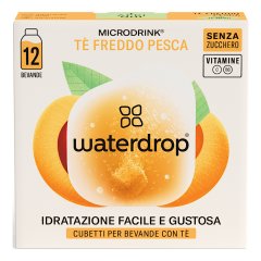 waterdrop microdrink tè freddo alla pesca 12 cubetti per bevande con tè