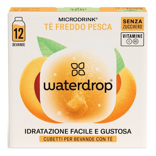 Waterdrop Microdrink Tè Freddo Alla Pesca 12 Cubetti Per Bevande Con Tè