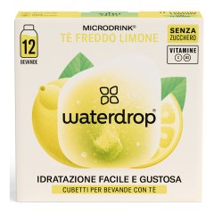 waterdrop microdrink tè freddo al limone 12 cubetti per bevande con tè 