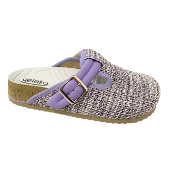 woodstock soft 2.0 multitweed violet 35/36 - calzature con morbidissimo plantare anatomico punta chiusa