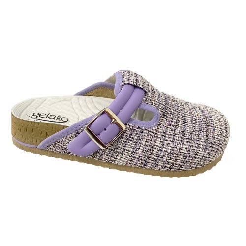 Woodstock Soft 2.0 Multitweed Violet 35/36 - Calzature Con Morbidissimo Plantare Anatomico Punta Ch