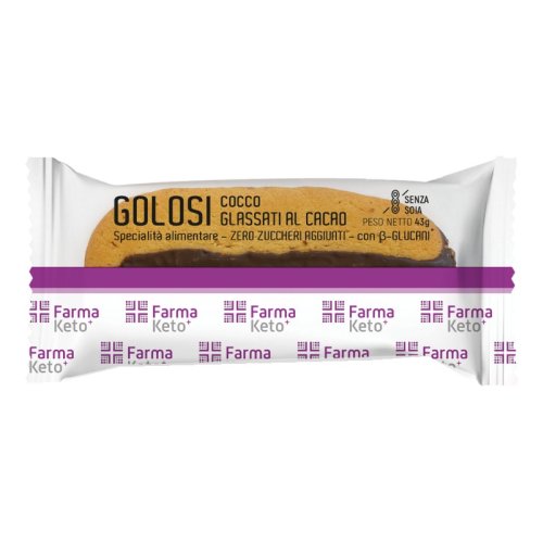 Farma Keto+ Golosi Cocco Glassati Al Cacao 43g