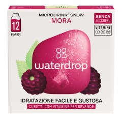 waterdrop microdrink snow mora 12 cubetti con vitamine per bevande