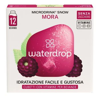 waterdrop microdrink snow mora 12 cubetti con vitamine per bevande