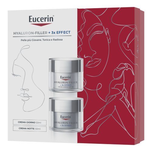 Eucerin Cofanetto Idea Regalo - Hyaluron-Filler + 3x Effect Crema Giorno 50ml & Crema Notte 50m