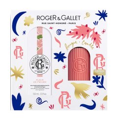 roger&gallet - cofanetto regalo set fleur de figuier con acqua profumata 100ml + candela profumata 75g