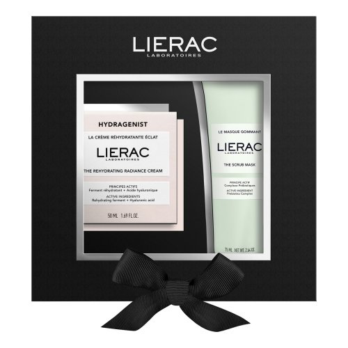 Lierac Hydragenist Cofanetto Idea Regalo Set - Crema Reidratante Illuminante Viso 50ml + Maschera E