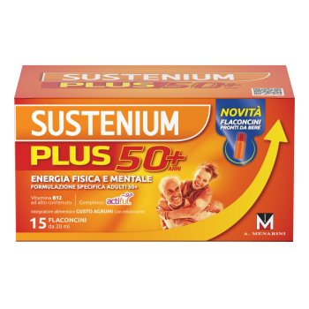 sustenium plus 50+ integratore energizzante 15 flaconcini