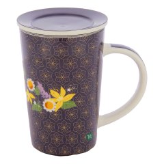 neavita infusiera mindful tea viola in new bone china con filtro in acciaio 380ml