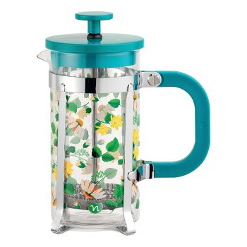 neavita tisaniera a stantuffo camomilla in vetro borosilicato 350ml