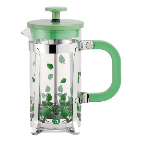 Neavita Tisaniera A Stantuffo Menta In Vetro Borosilicato 350ml