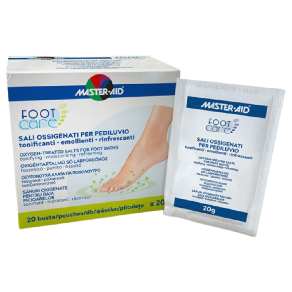 Master Aid Foot Care | Sali Ossigenati Pediluvio | 20  Buste Da 20 g