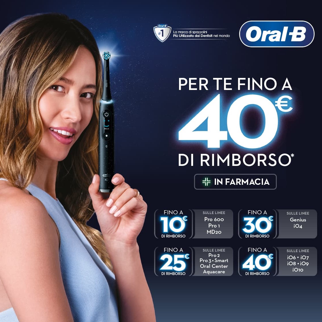 Acquista Oral-B, per te un rimborso fino a 40€!