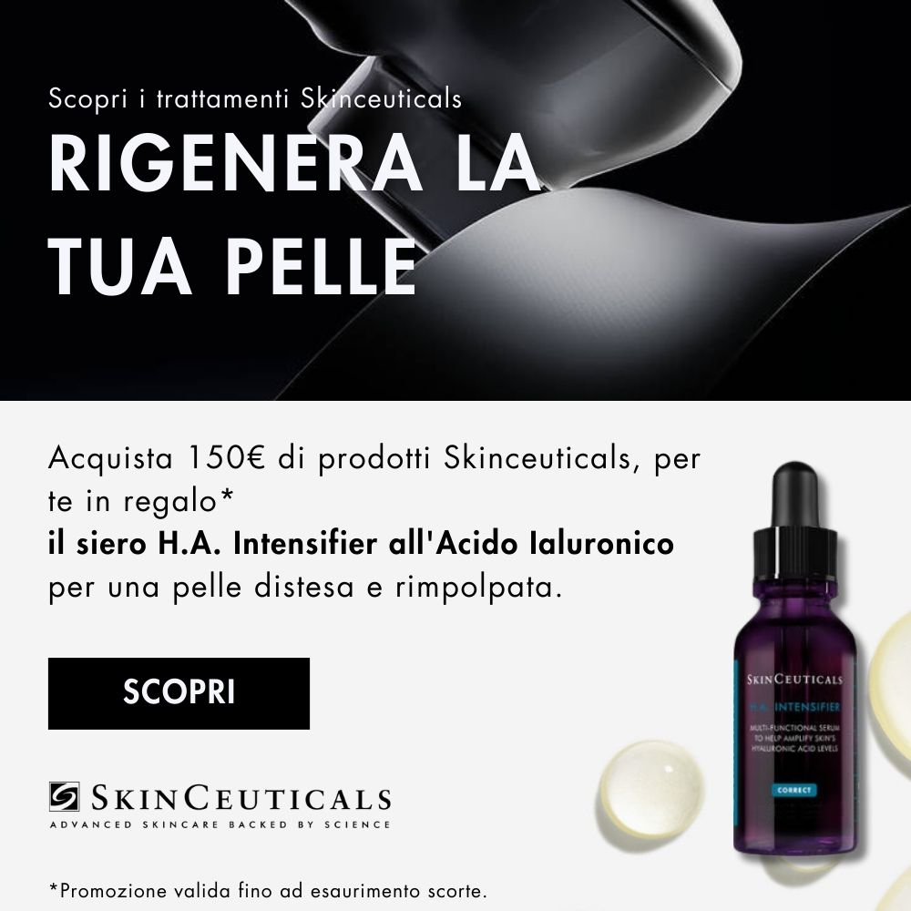 Skinceuticals: Acquista 150€ di prodotti del marchio, ricevi subito in regalo HA intensifier 15ml!