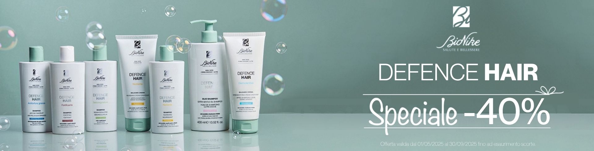 Bionike Defence Hair: -40% su sui trattamenti per i capelli!
