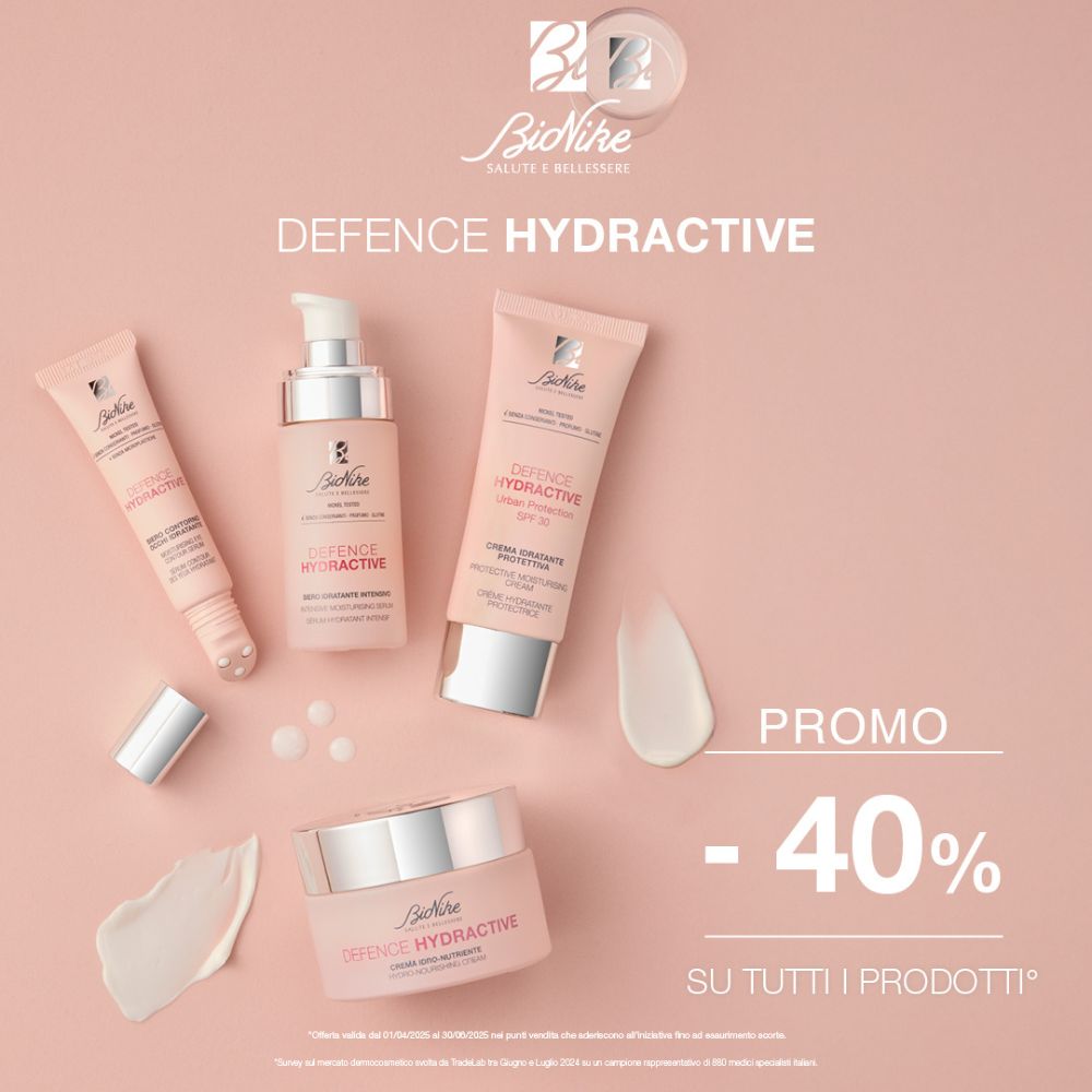 Bionike Defence Hydractive: -40% su tutti i prodotti idratazione viso!