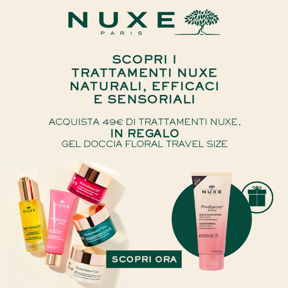Promo Nuxe: Acquista 49€ di prodotti, per te in regalo il gel doccia Floral 100ml
