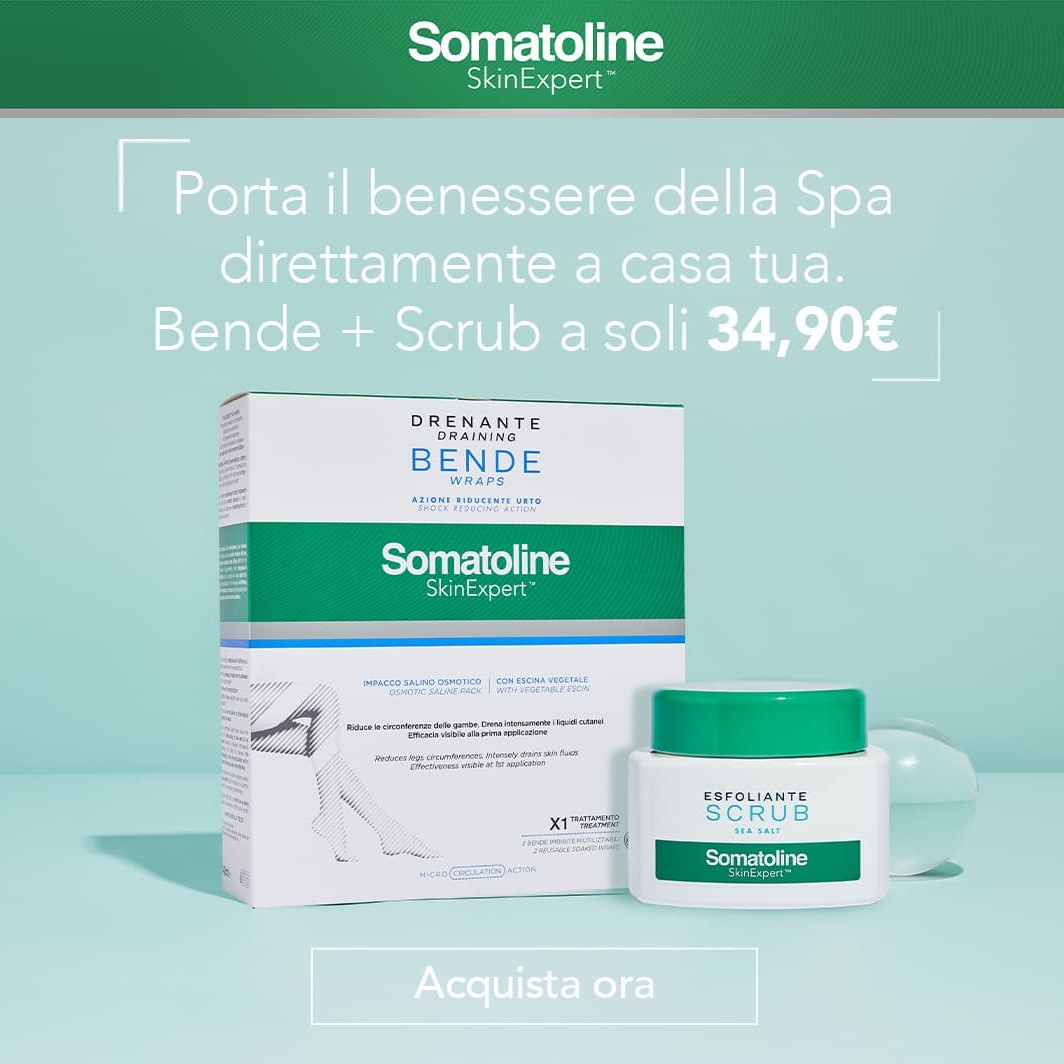 Promo Somatoline: Acquista Bende + Scrub a soli 34,90€!