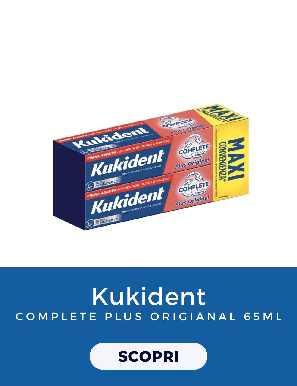 Kukident Complete Plus Original Formato MAXI Convenienza Pacco Doppio 2X65g