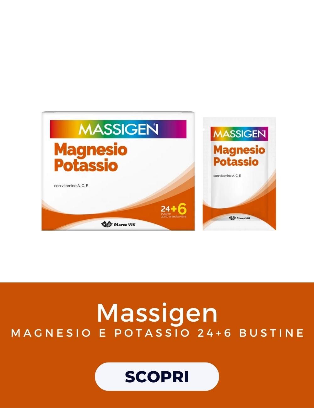 Massigen Magnesio Potassio 24+6 Bustine