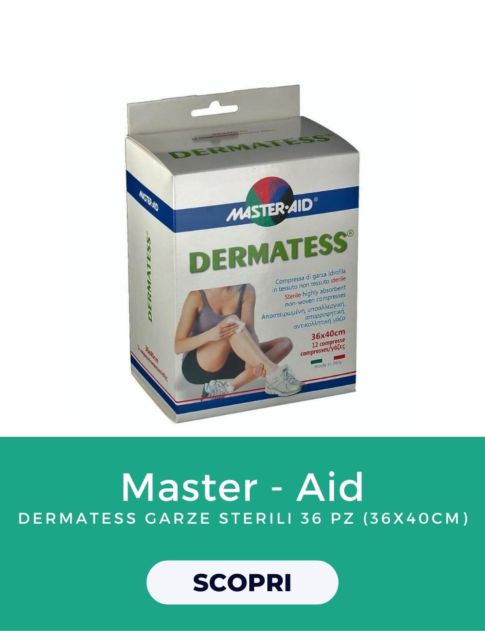 Master Aid Dermatess Compresse Di Garze Sterili 36 X 40 Cm 12 Pezzi