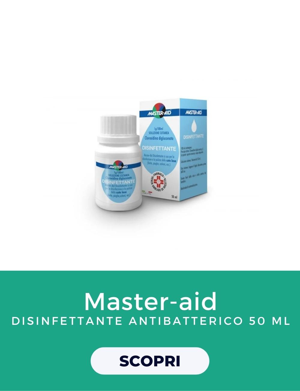 Master Aid Soluzione Disinfettante Antibatterico Alla Clorexidina Digluconato 50ml