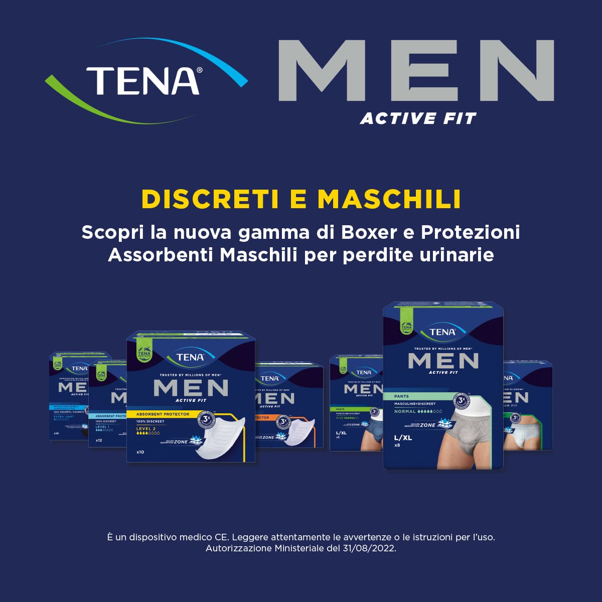 banner promozionale TENA Men mobile