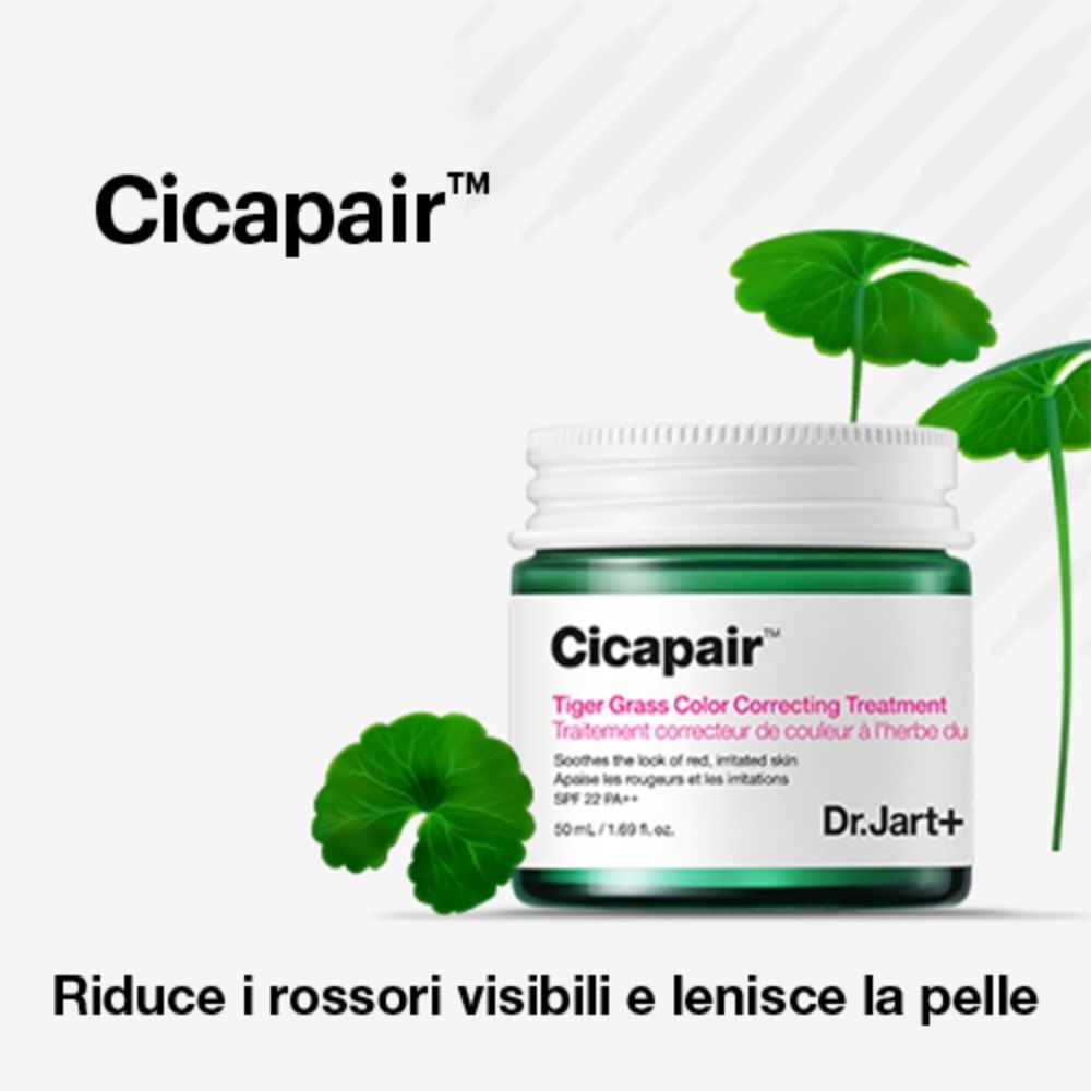 Banner Dr Jart+ cicapair: Rinforza la barriera cutanea