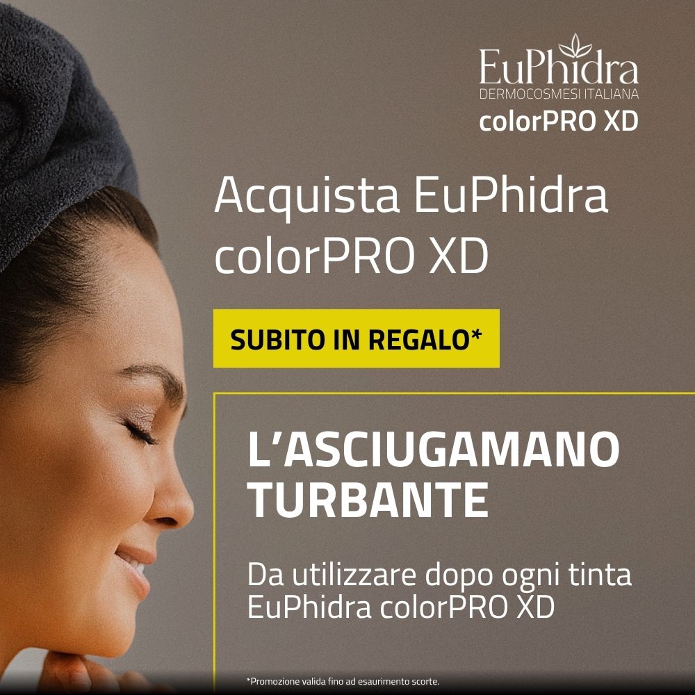 Acquista 2 trattamenti Euphidra colorPRO XD, per te in regalo l'asciugamano turbante!