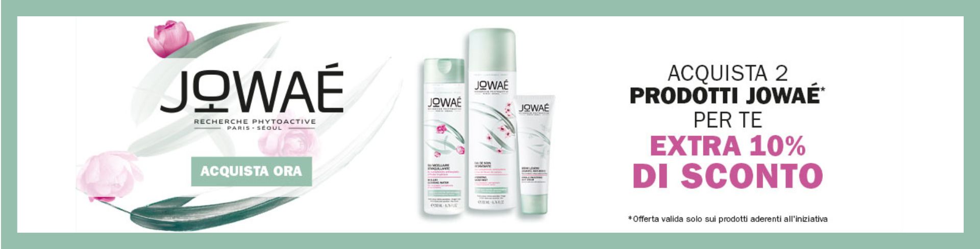 Acquista 2 prodotti Jowae della selezione, per te il -10% di extra-sconto! desktop