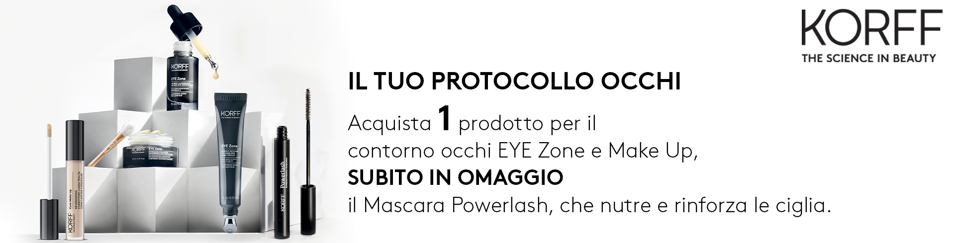 banner promozionale korff protocollo occhi: mascara in omaggio  desktop