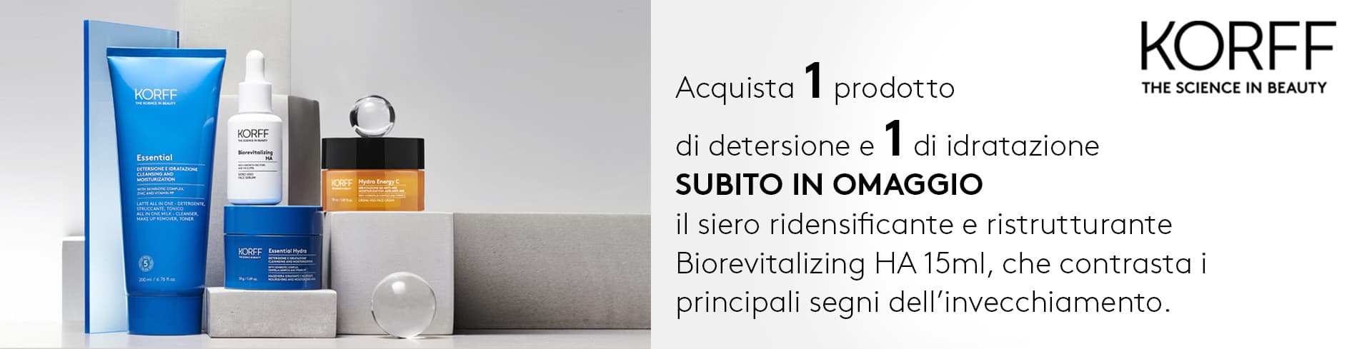 banner promozionale korff siero biorevitalizing ha 15ml  desktop