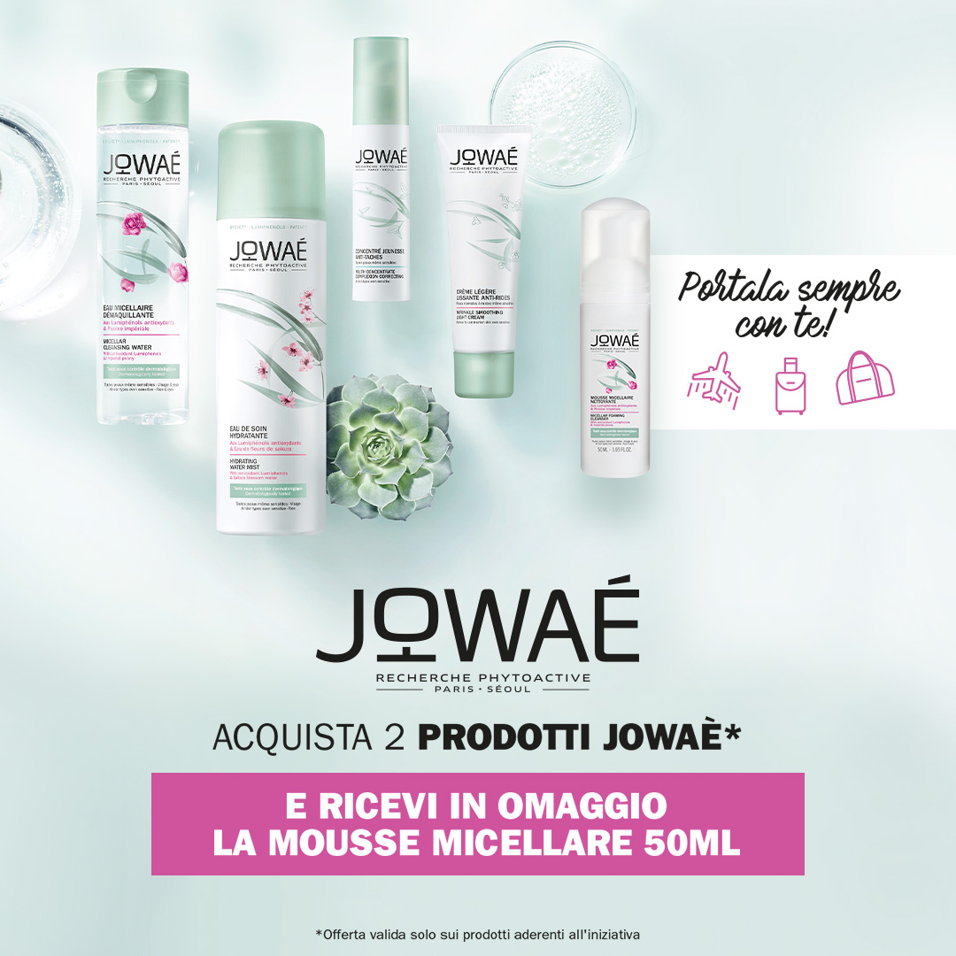 Banner promozionale Jowae mousse micellare promozione