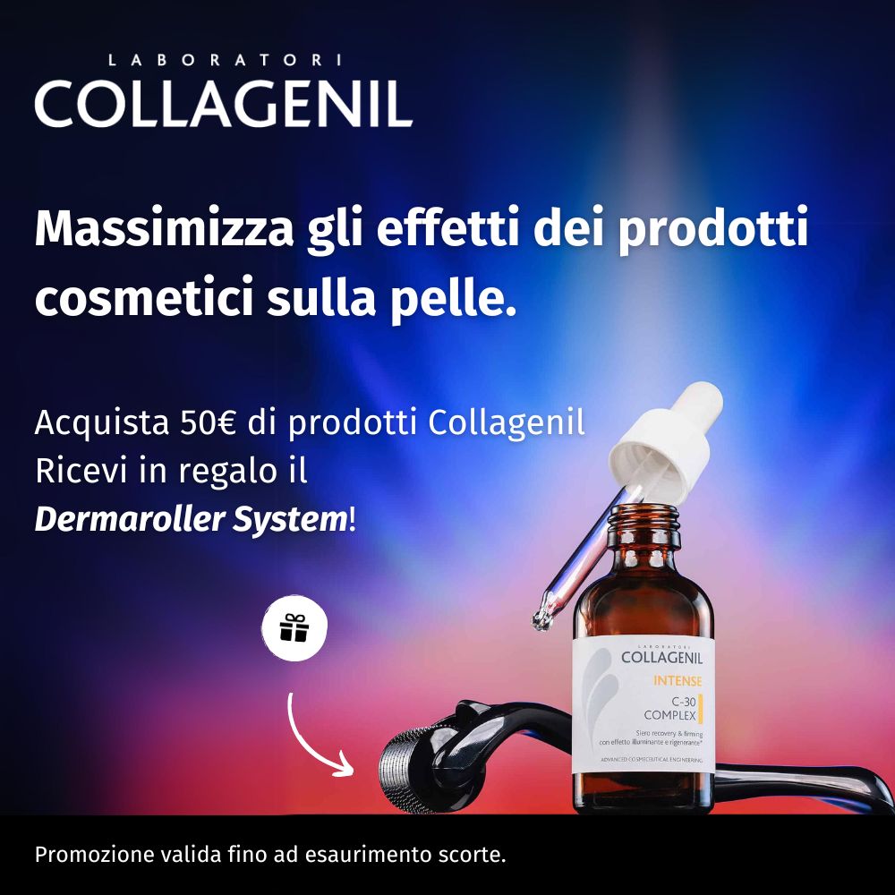 Acquista 50€ di prodotti Collagenil e ricevi in regalo il Dermaroller System