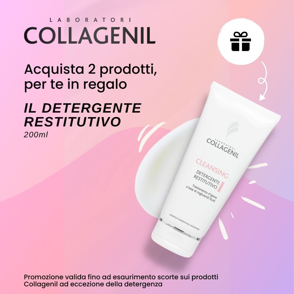 banner promozionale collagenil detergente restitutivo in omaggio mobile