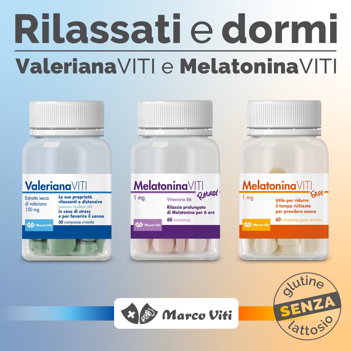 Marco Viti - Linea Sonno - Rilassati e dormi con Valeriana Viti e Melatonina Viti