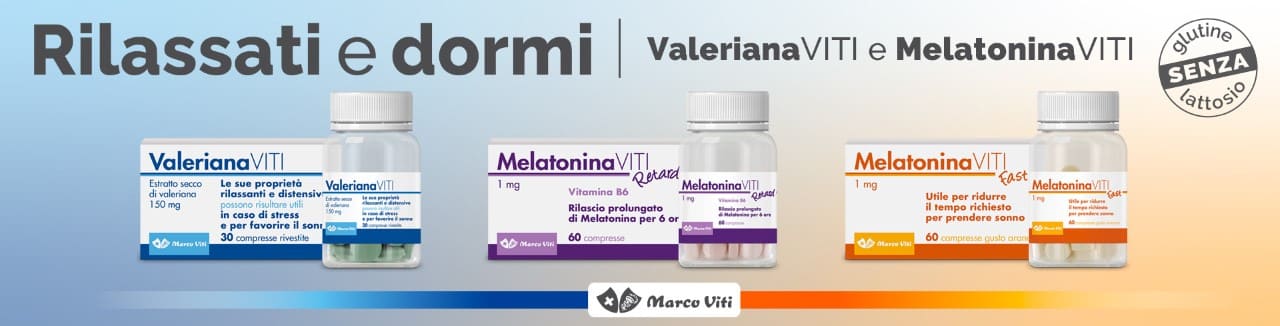 banner promozionale Marco Viti valeriana e melatonina desktop