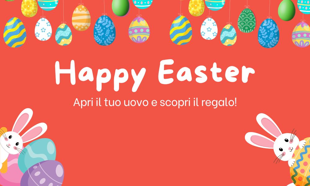 Banner coupon a sorpresa di Pasqua 2024! mobile