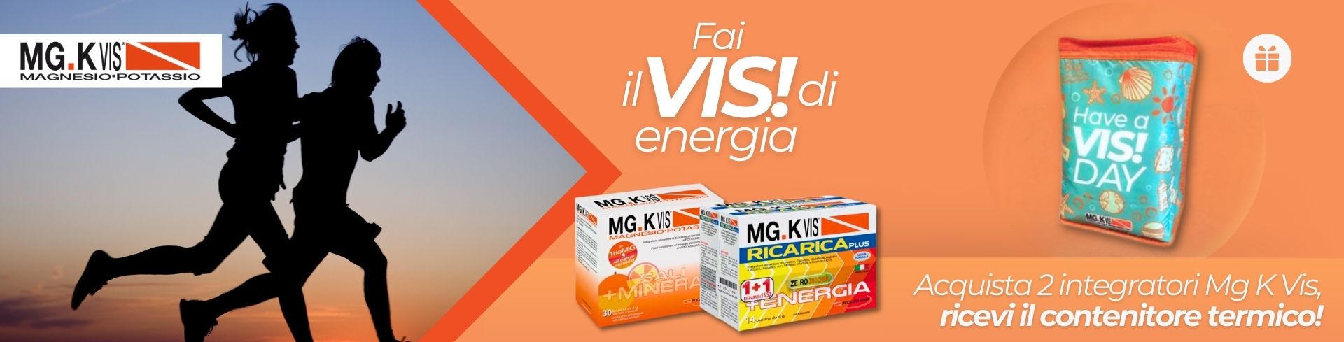 Acquista 2 prodotti MgK Vis, ricevi in regalo il pratico contenitore termico per l'estate!