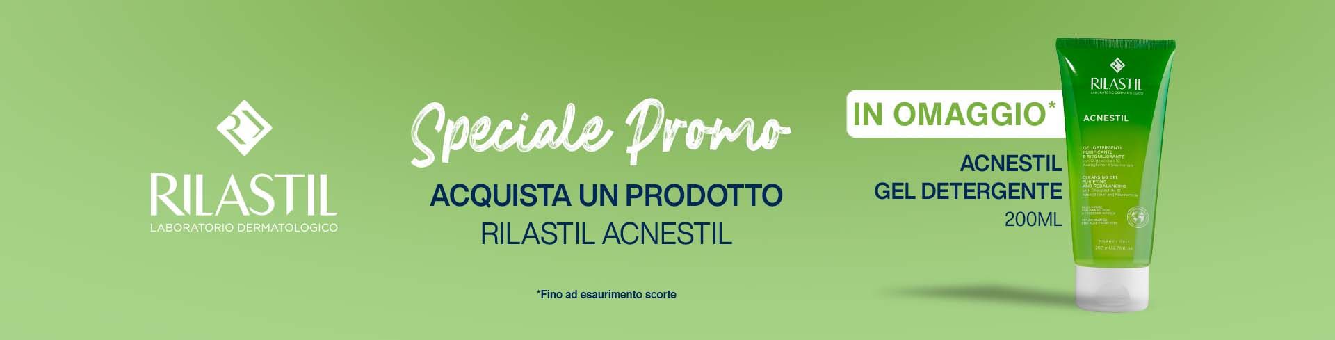 Acquista 1 prodotto Acnestil, ricevi in omaggio il Gel Detergente 200ml!