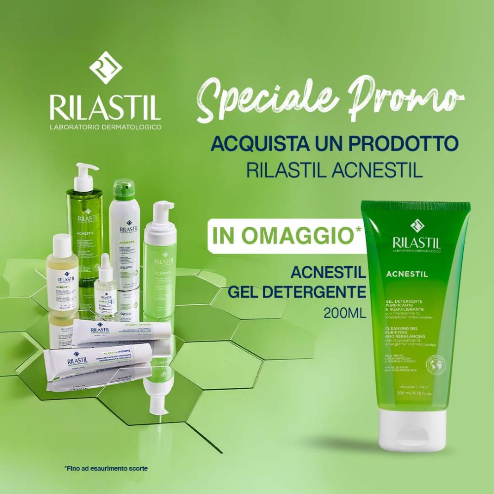 Acquista 1 prodotto Acnestil, ricevi in omaggio il Gel Detergente 200ml!