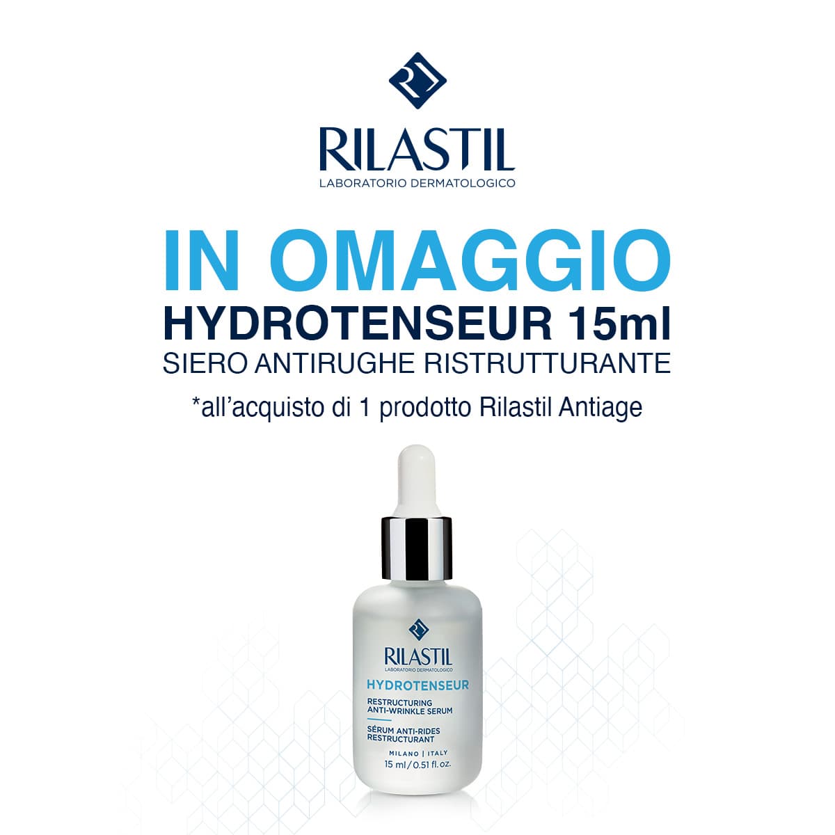 Rilastil antirughe promo hydrotenseur 15ml omaggio mobile