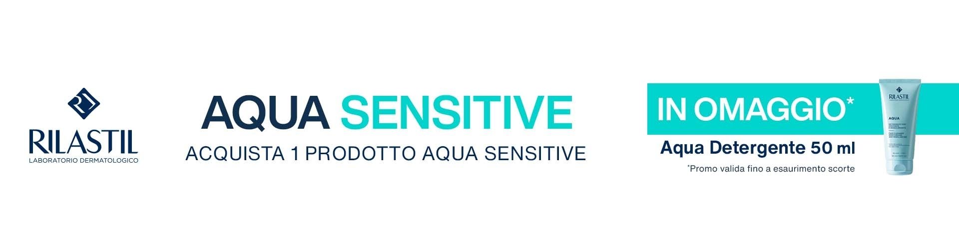 Rilastil: Acquista 1 prodotto della linea Aqua Sensitive e ricevi in omaggio Aqua Detergente 50ml!