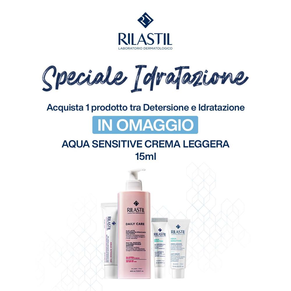 Speciale idratazione: acquista 1 prodotto tra detersione e idratazione, per te in omaggio Aqua sensitive crema leggera 15ml!