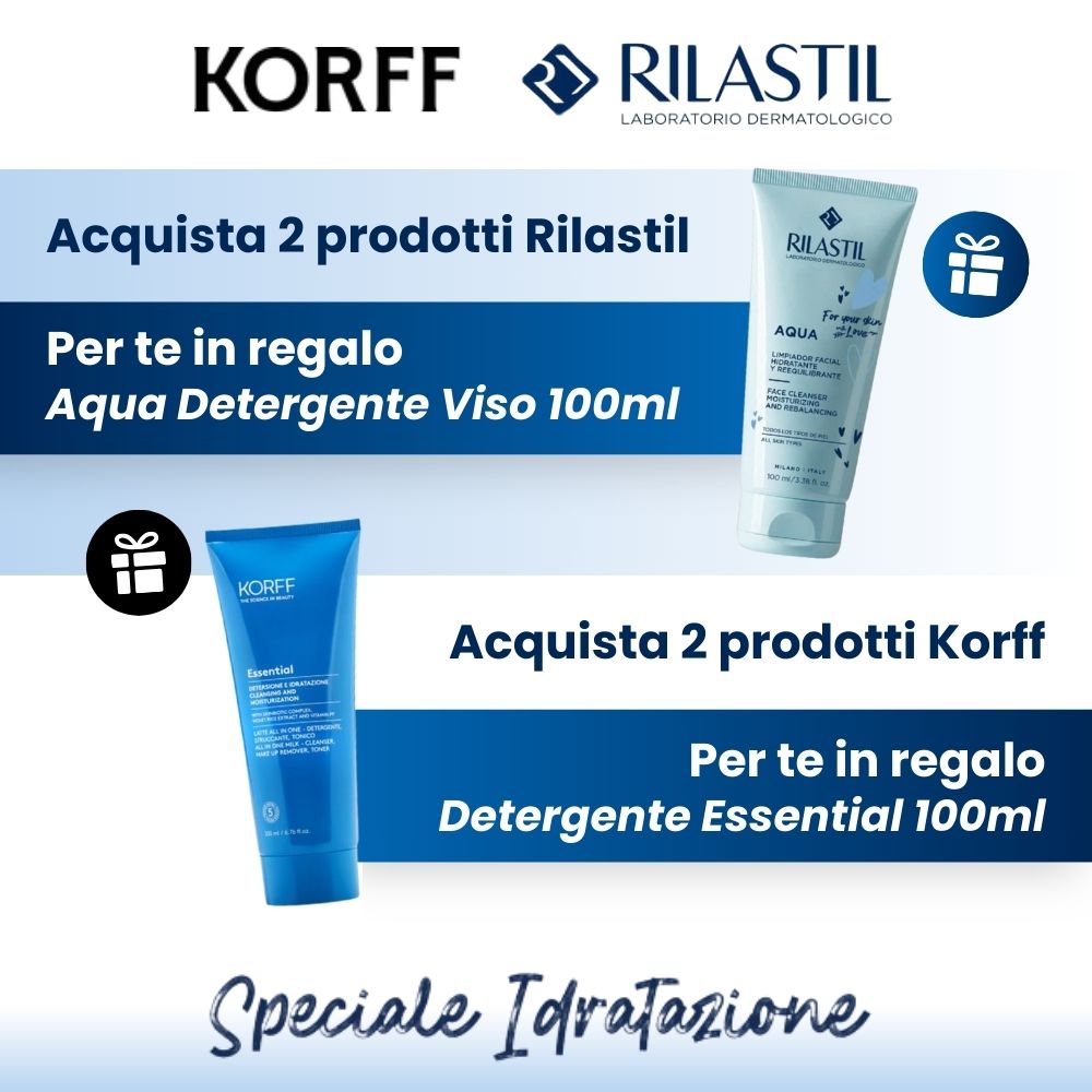 Korff speciale detergenza: acquista 2 prodotti e ricevi in omaggio il detergente Essential 100ml!  