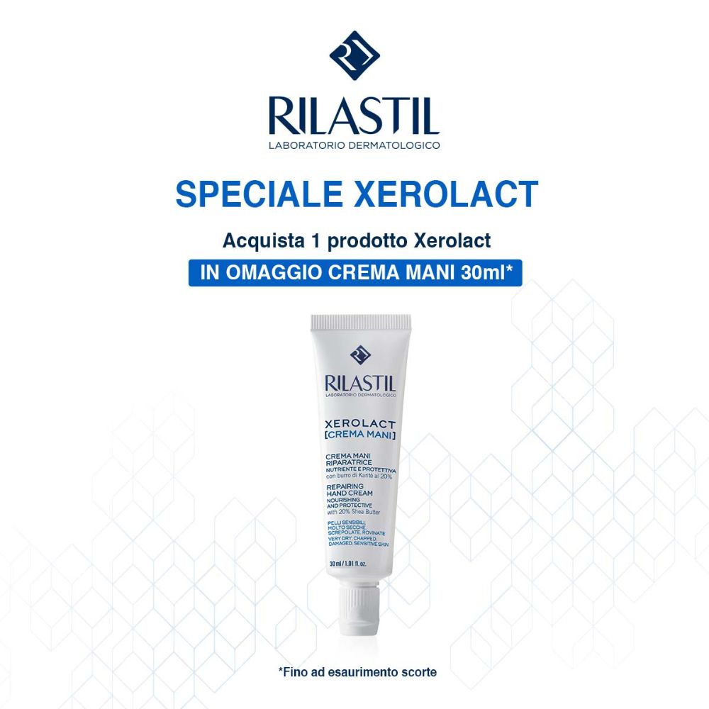 Acquista 1 prodotto della linea Rilastil Xerolact, ricevi subito in regalo* la Crema Mani Xerolact 30ml!