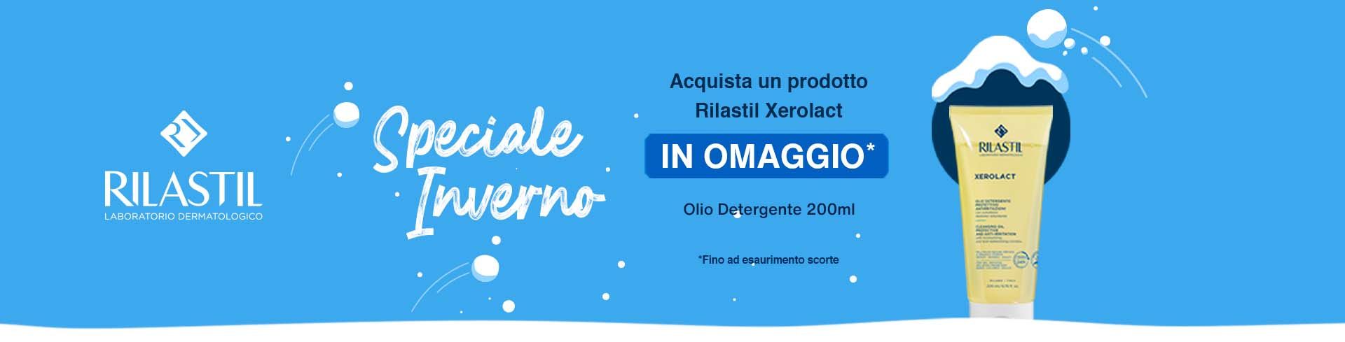 Acquista 1 prodotto della linea Rilastil Xerolact, ricevi subito in regalo l'Olio Detergente Xerolact 200ml!