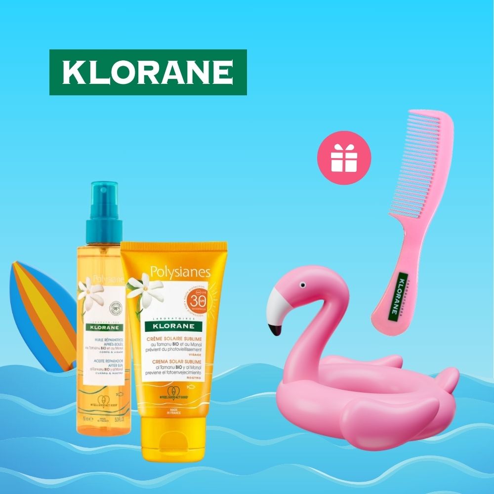 Promozione Klorane: spazzola in omaggio con 3 solari acquistati