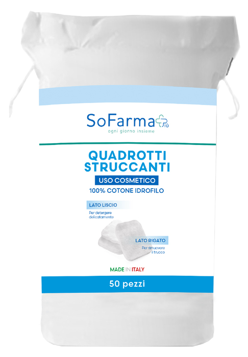 Sofarmapiù Quadrotti Struccanti 50 Pezzi